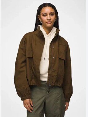 Prana Palidsades Ripstop Jacket, Brown, L